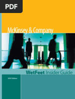 Mckinsey & Company: Wetfeet Insider Guide