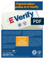 This Organization Participates in E-Verify: Notice