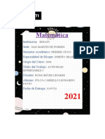 Tarea Entregable 3 de Matematica