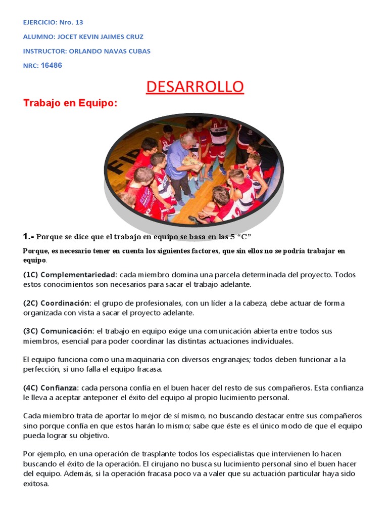 Spsu-862 Ejercicio U013 | PDF | Crecimiento personal y profesional