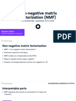 Non-Negative Matrix Factorization (NMF) : Benjamin Wilson