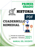 Cuadernillo Remedial de Historia I