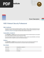 NSE 4 Network Security Professional: Exam Description