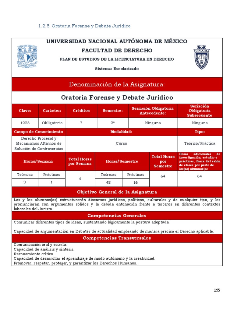 Plan de Estudios de Oratoria | PDF | Prueba (evaluación) | Falacia