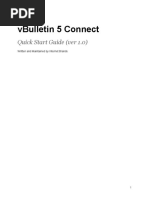 Vbulletin 5 Connect: Quick Start Guide (Ver 1.0)