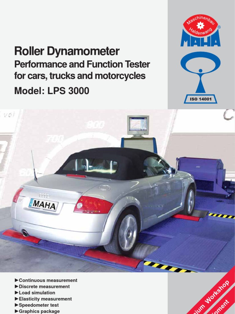MAHA LPS 3000 Performance Tester | PDF | Brake | Engines