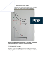 Isocuantas con dos insumos variables