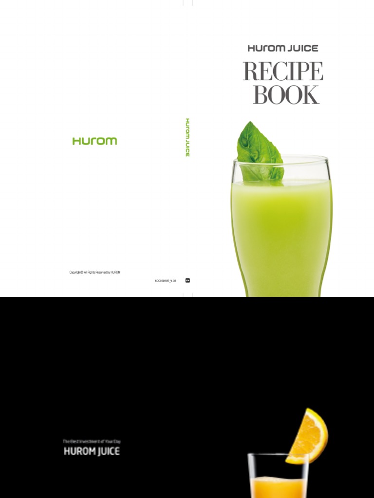 Hurom Juice Recipe Book v3 PDF