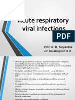 Acute Respiratory Viral Infections: Prof. S. M. Turyanitsa Dr. Karabinyosh S.O