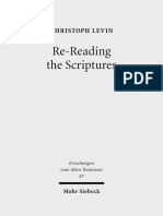 Levin - Re-Reading The Scriptures Essays On The Literary History of The Old Testament (2013)