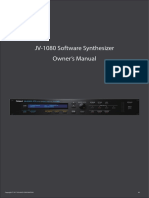 JV-1080 Software Synthesizer Owner's Manual