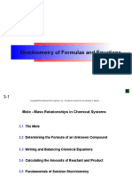 Stoichiometry of Formulas and Equations