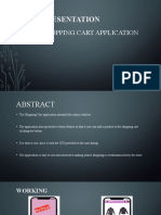 Hci Presentation: The Shopping Cart Application