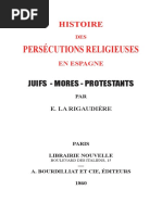 1860 - Histoire des Persécutions Religieuses en Espagne - Rigaudiere