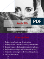 Anais Nïn: Análisis Astrología Védica