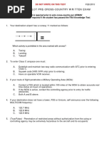 Student Pilot Pre-Cross-Country Written Exam