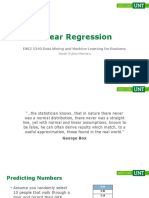 Linear Regression: DSCI 5240 Data Mining and Machine Learning For Business