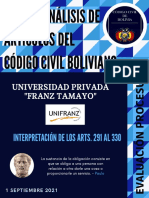 Interpretación Análisis de Artículos Del Código Civil Boliviano
