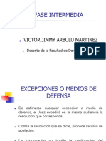 Fase Intermedia: Victor Jimmy Arbulu Martinez