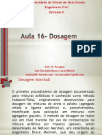 Dosagem de Misturas Betuminosas CBUQ Marshall PDF