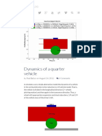 Equations of Motion For A Three-Mass-Spring-Damper Model (Tire-Suspension-Driver)