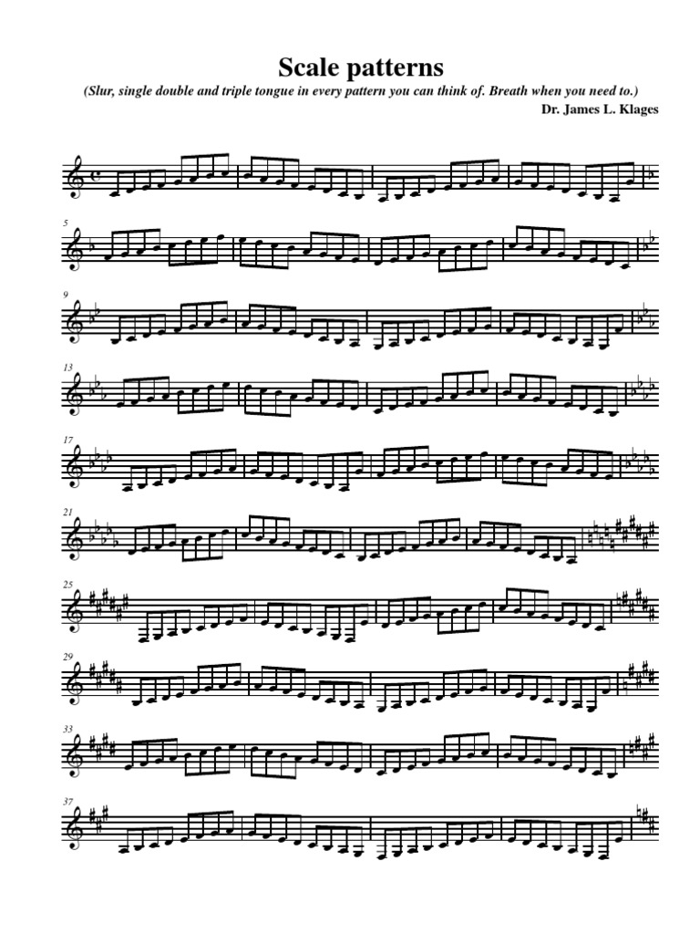 Scale Patterns | PDF