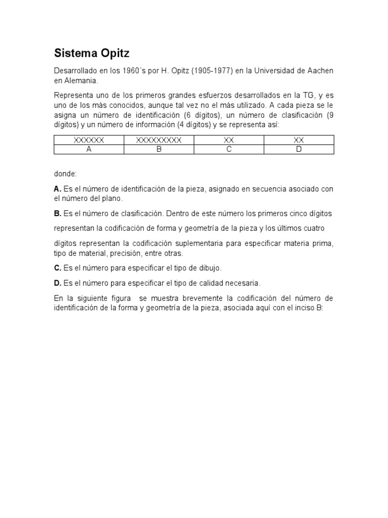 Sistema de Codificación Opitz | PDF | Métodos y materiales de enseñanza ...