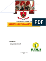 Gobierno de Alejandro Toledo Monografia