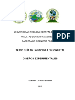 Texto Guía de La Escuela de Forestal Diseños Experimentales