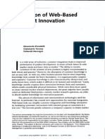 Diffusion of Web-Based Product Innovation: Emanuela Prandelli Gianmario Verona Deborah Raccagni