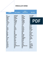 Irregular Verbs