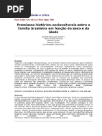 Premissas sobre a família brasileira em função do sexo e da idade