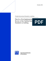 Plan For A Post-Implementation Review of The Clarified International Standards On Auditing