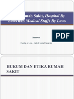 Etika Rumah Sakit, Hospital by Laws Dan Medical Staffs by Laws (Rima)