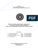 Penataan Pura Penataran Gamongan, Banjar Guminten, Desa Sidemen, Kecamatan Sidemen, Kabupaten Karangasem