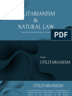 Group 1 UTILITARIANISM AND NATURAL LAW