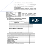 Faculdade de Santo Antônio Da Platina - Curso de Ciências Contábeis Contabilidade e Gestão Estratégica de Custos Aula Dia