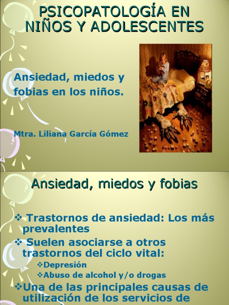 Ansiedad y Fobias en Niños y Adolescentes | PDF | Ansiedad | Fobia