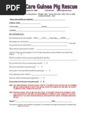 Adoption Application