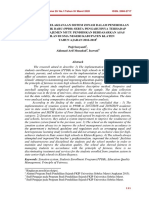 Abstrack: JURNAL CANDI Volume 20/ No.1/Tahun XI/ Maret 2020 ISSN. 2086-2717
