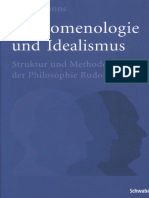 Sijmons Jaap Phaenomenologie Und Idealismus Struktur Und Methode Der Philosophie RUDOLF STEINERS