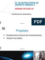 SEMANA 1B CLASE 2A- INTRODUCCION CIMENTACIONES 