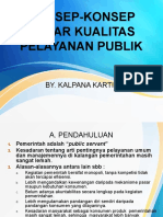 Konsep Pelayanan Pelayanan Publik