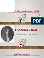 Francesco Redi's Experiment