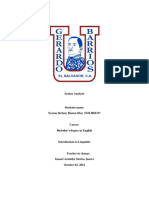 Syntax Analysis Introduction To Linguistics