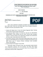 Surat Edaran BPH Migas Pengendalian Kuota JBT Dan JBKP Tahun 2020