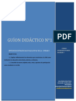 Guion Didactico No.1. Unidad I Curso Introductorio