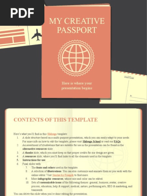 My Creative Passport by Slidesgo
