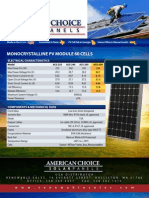 American Choice Solar 250 Datasheet