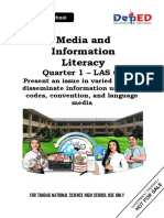 Media and Information Literacy: Quarter 1 - LAS 6